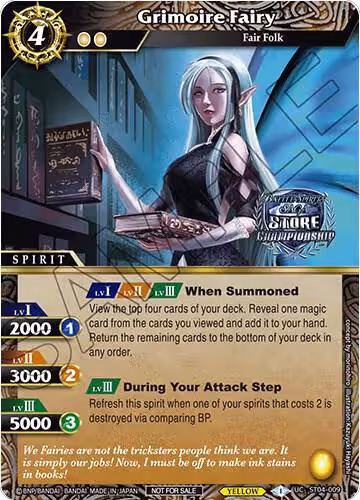 Grimoire Fairy (Championship Card Set 2023 Vol. 2) (ST04-009), Battle Spirits Saga Promo Cards — Battle Spirits card price