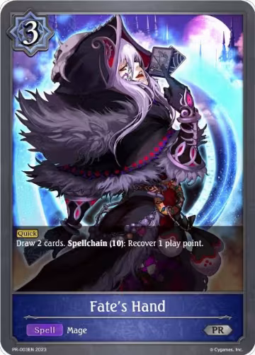 Fate's Hand (PR-003EN), Shadowverse: Evolve Promo Cards — Shadowverse card price