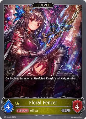 Floral Fencer (Evolved) (PR-008EN), Shadowverse: Evolve Promo Cards — Shadowverse card price