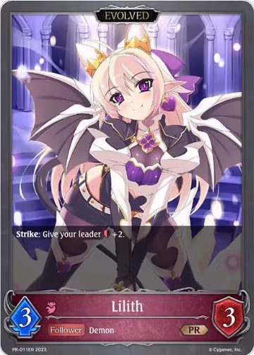 Lilith (Evolved) (PR-011EN), Shadowverse: Evolve Promo Cards — Shadowverse card price