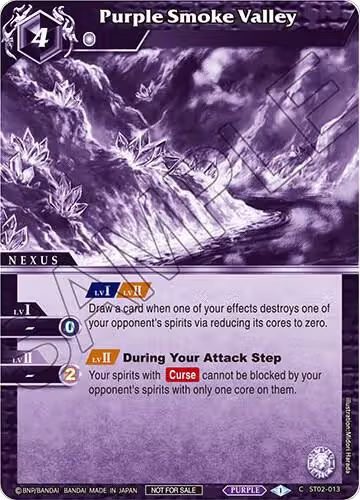 Purple Smoke Valley (Event Pack Vol. 2) (ST02-013), Launch & Event Promos — Battle Spirits card price