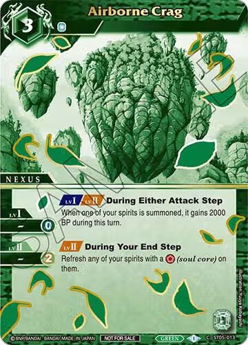Airborne Crag (Finalist Card Set Vol. 2) (ST05-013), Launch & Event Promos — Battle Spirits card price