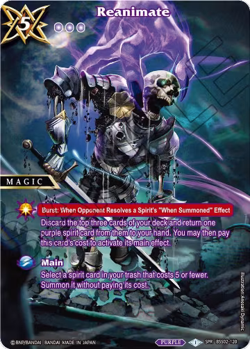 Reanimate (SPR) (BSS02-120), False Gods — Battle Spirits card price