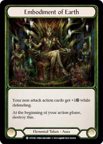 Embodiment of Earth (DTD194), Dusk till Dawn — Flesh & Blood card price