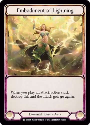 Embodiment of Lightning (DTD195), Dusk till Dawn — Flesh & Blood card price