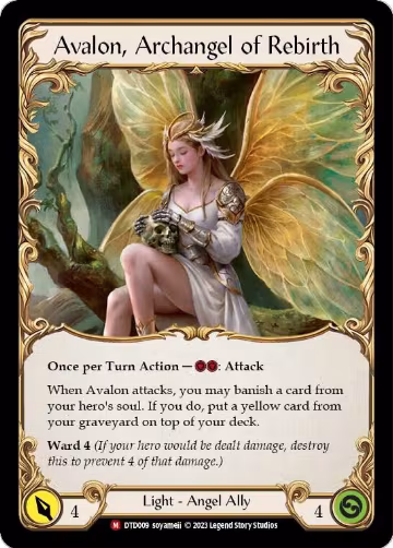 Figment of Rebirth // Avalon, Archangel of Rebirth (DTD009), Dusk till Dawn — Flesh & Blood card price