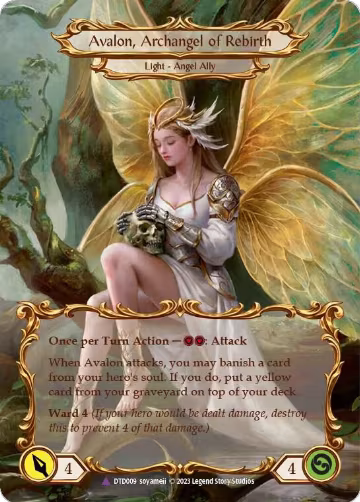 Figment of Rebirth // Avalon, Archangel of Rebirth (Marvel) (DTD009), Dusk till Dawn — Flesh & Blood card price