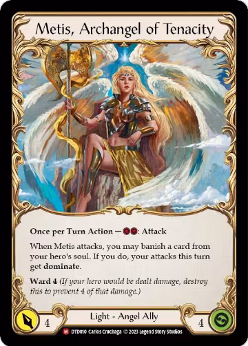 Figment of Tenacity // Metis, Archangel of Tenacity (DTD010), Dusk till Dawn — Flesh & Blood card price