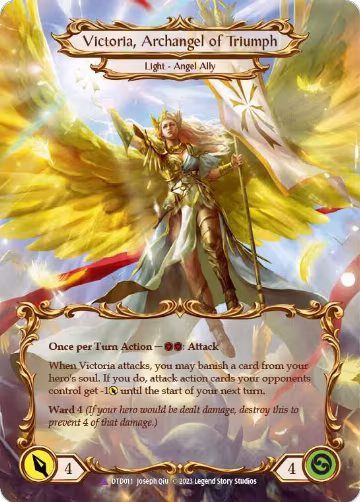 Figment of Triumph // Victoria, Archangel of Triumph (Marvel) (DTD011), Dusk till Dawn — Flesh & Blood card price