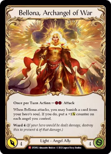 Figment of War // Bellona, Archangel of War (DTD012), Dusk till Dawn — Flesh & Blood card price