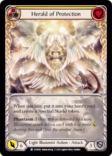 Herald of Protection (Yellow) (DTD015), Dusk till Dawn — Flesh & Blood card price