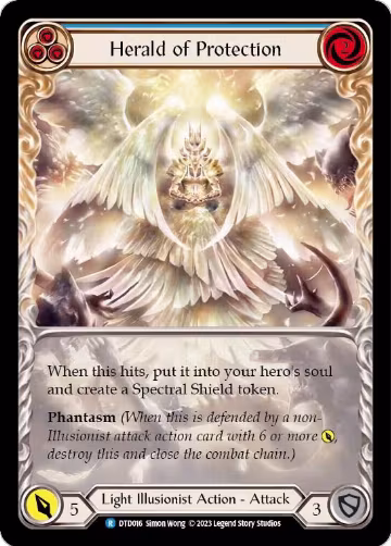 Herald of Protection (Blue) (DTD016), Dusk till Dawn — Flesh & Blood card price