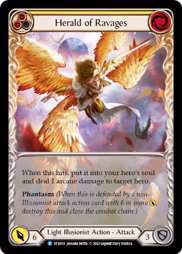 Herald of Ravages (Yellow) (DTD018), Dusk till Dawn — Flesh & Blood card price