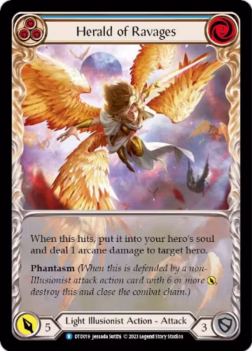 Herald of Ravages (Blue) (DTD019), Dusk till Dawn — Flesh & Blood card price