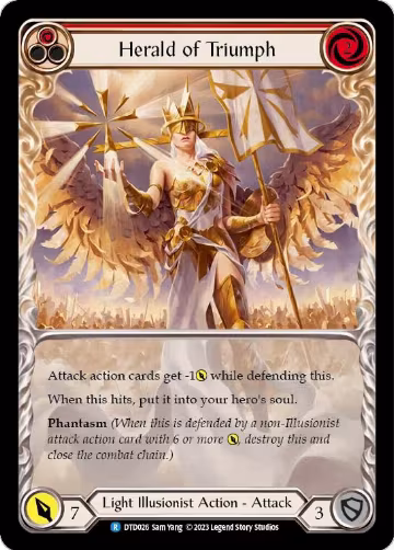 Herald of Triumph (Red) (DTD026), Dusk till Dawn — Flesh & Blood card price
