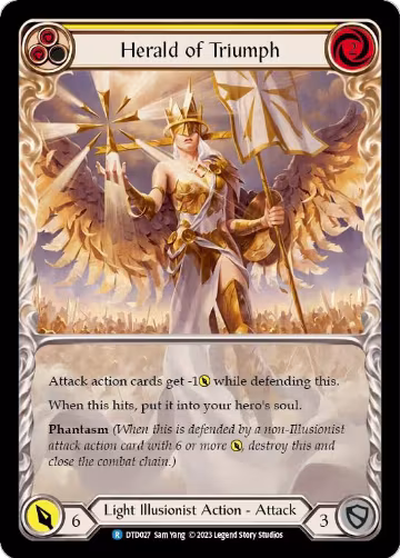 Herald of Triumph (Yellow) (DTD027), Dusk till Dawn — Flesh & Blood card price