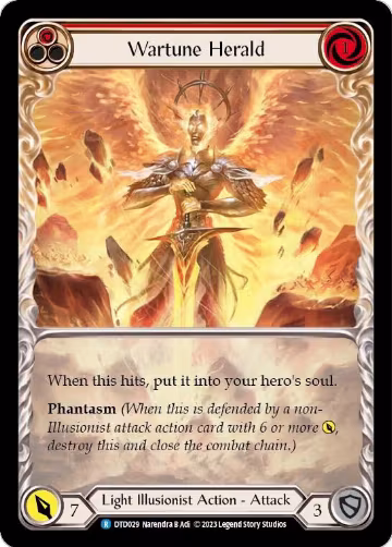 Wartune Herald (Red) (DTD029), Dusk till Dawn — Flesh & Blood card price