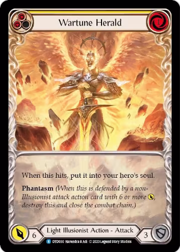 Wartune Herald (Yellow) (DTD030), Dusk till Dawn — Flesh & Blood card price
