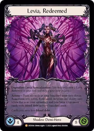 Levia, Redeemed // Blasmophet, Levia Consumed (DTD164), Dusk till Dawn — Flesh & Blood card price