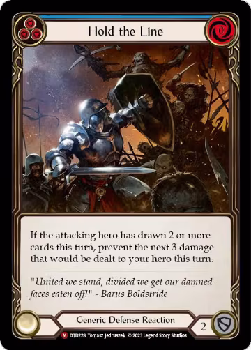 Hold the Line (DTD228), Dusk till Dawn — Flesh & Blood card price