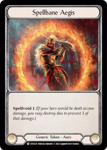 Spellbane Aegis (DTD235), Dusk till Dawn — Flesh & Blood card price