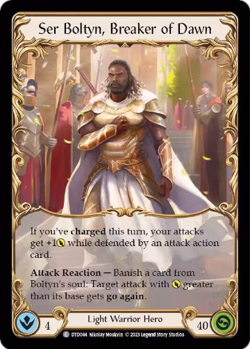 Ser Boltyn, Breaker of Dawn (DTD044), Dusk till Dawn — Flesh & Blood card price