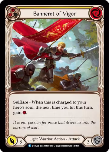 Banneret of Vigor (DTD056), Dusk till Dawn — Flesh & Blood card price