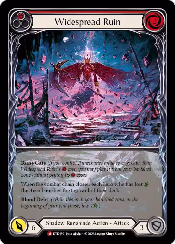 Widespread Ruin (Extended Art) (DTD139), Dusk till Dawn — Flesh & Blood card price
