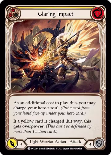 Glaring Impact (Yellow) (DTD064), Dusk till Dawn — Flesh & Blood card price