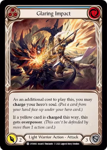 Glaring Impact (Blue) (DTD065), Dusk till Dawn — Flesh & Blood card price