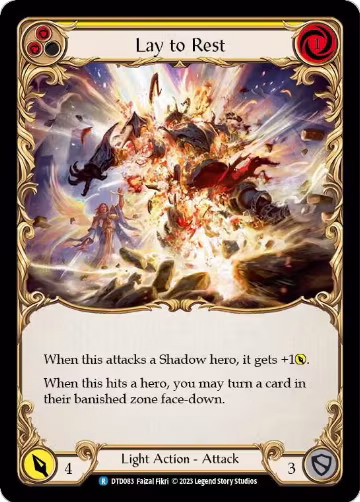 Lay to Rest (Yellow) (DTD083), Dusk till Dawn — Flesh & Blood card price