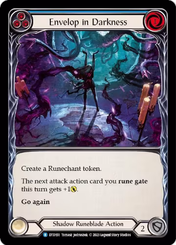 Envelop in Darkness (Blue) (DTD151), Dusk till Dawn — Flesh & Blood card price