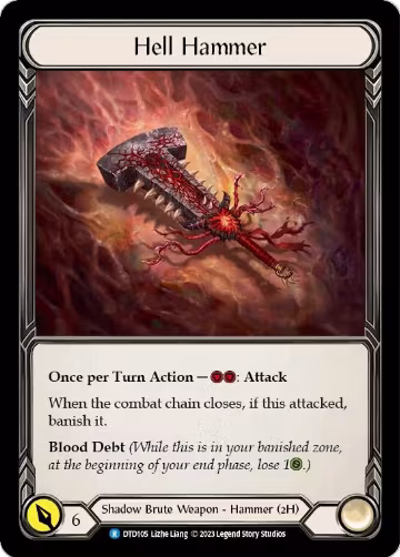 Hell Hammer (DTD105), Dusk till Dawn — Flesh & Blood card price