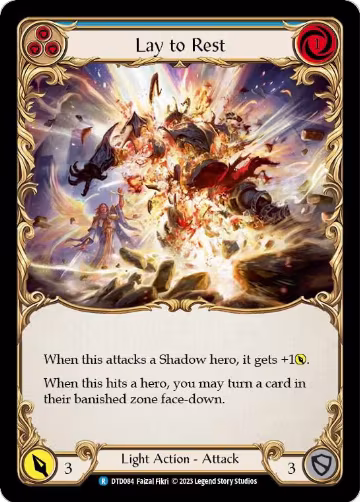 Lay to Rest (Blue) (DTD084), Dusk till Dawn — Flesh & Blood card price