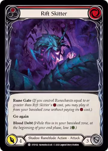 Rift Skitter (Red) (DTD152), Dusk till Dawn — Flesh & Blood card price