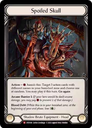 Spoiled Skull (DTD106), Dusk till Dawn — Flesh & Blood card price