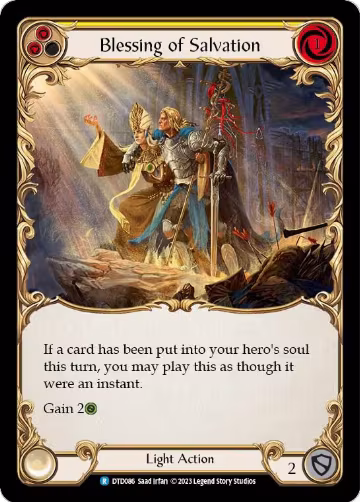 Blessing of Salvation (Yellow) (DTD086), Dusk till Dawn — Flesh & Blood card price