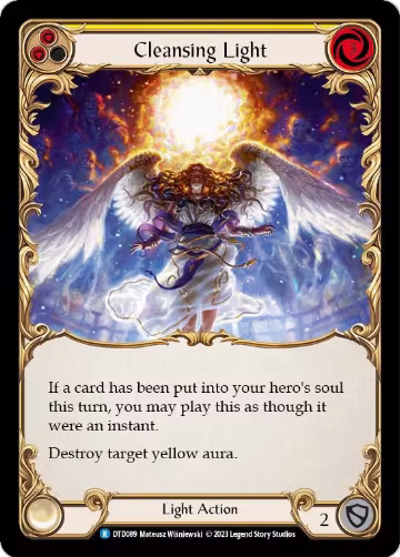 Cleansing Light (Yellow) (DTD089), Dusk till Dawn — Flesh & Blood card price