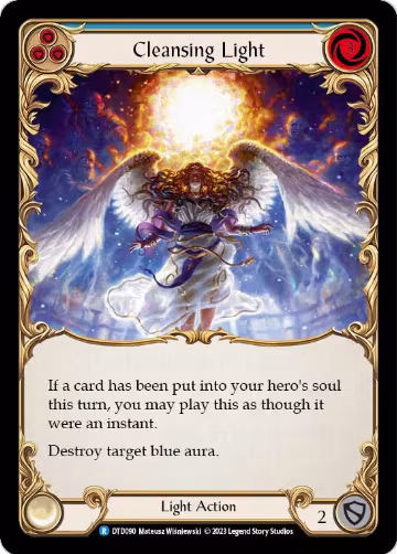 Cleansing Light (Blue) (DTD090), Dusk till Dawn — Flesh & Blood card price