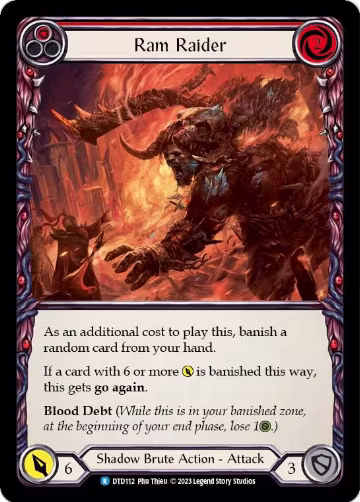 Ram Raider (Red) (DTD112), Dusk till Dawn — Flesh & Blood card price