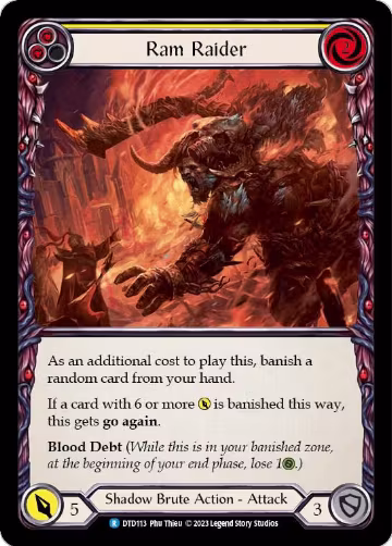 Ram Raider (Yellow) (DTD113), Dusk till Dawn — Flesh & Blood card price