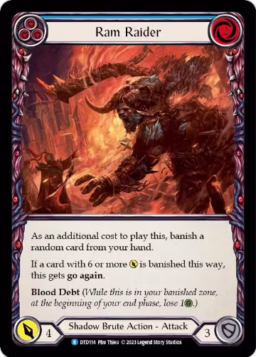 Ram Raider (Blue) (DTD114), Dusk till Dawn — Flesh & Blood card price