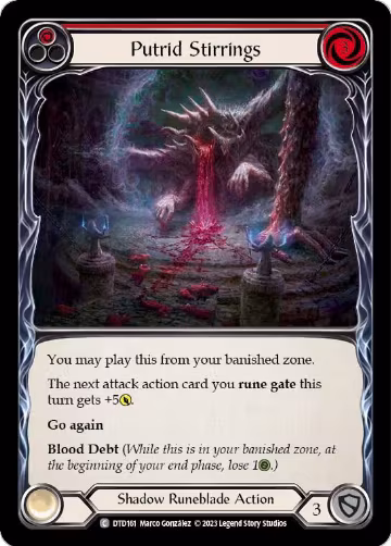 Putrid Stirrings (Red) (DTD161), Dusk till Dawn — Flesh & Blood card price