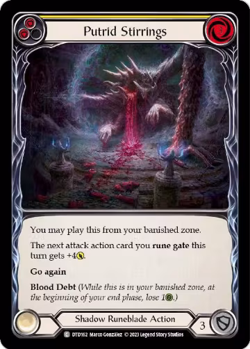 Putrid Stirrings (Yellow) (DTD162), Dusk till Dawn — Flesh & Blood card price