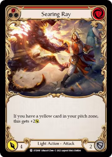 Searing Ray (Red) (DTD097), Dusk till Dawn — Flesh & Blood card price