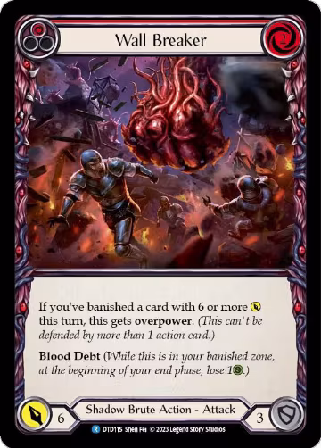 Wall Breaker (Red) (DTD115), Dusk till Dawn — Flesh & Blood card price