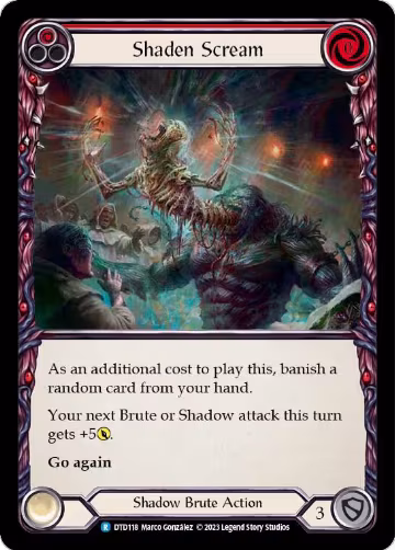Shaden Scream (Red) (DTD118), Dusk till Dawn — Flesh & Blood card price
