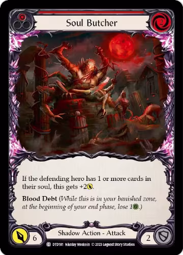 Soul Butcher (Red) (DTD181), Dusk till Dawn — Flesh & Blood card price