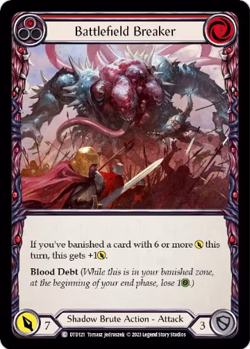Battlefield Breaker (Red) (DTD121), Dusk till Dawn — Flesh & Blood card price