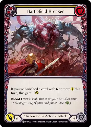 Battlefield Breaker (Yellow) (DTD122), Dusk till Dawn — Flesh & Blood card price